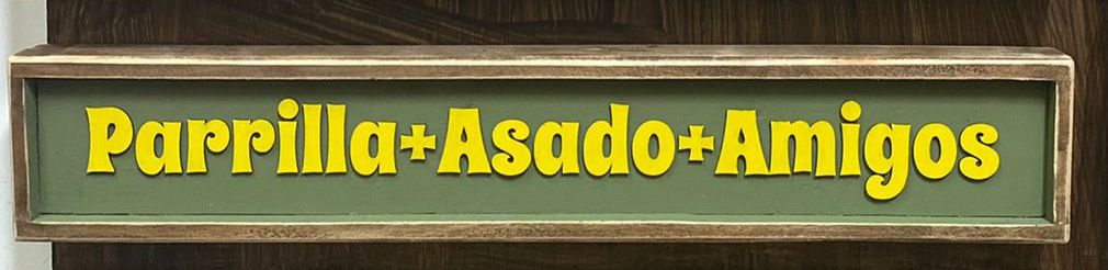 Parrilla+Asado+Amigos - Cuadro 70x10